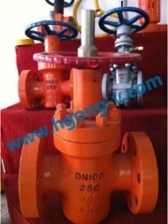 DIN Gas line parallel type flange gate valve